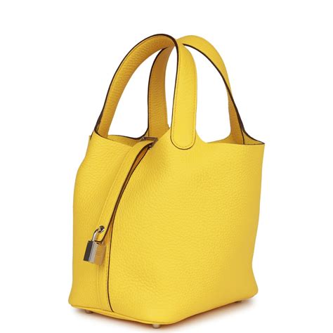 hermes picotin jaune de naples